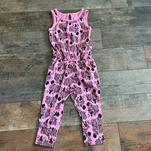 Circo Toddler Pink Zebra Romper